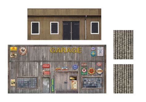 Garage Diorama Backgrounds Free Printable